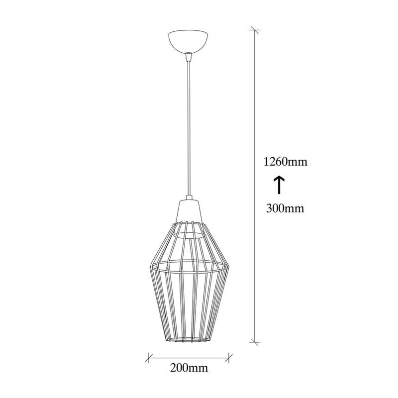 Suspension Filaire Noire Pas Cher