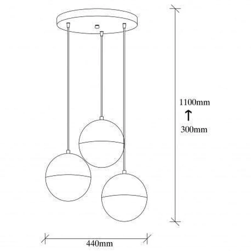Suspension Globe Verre Vintage