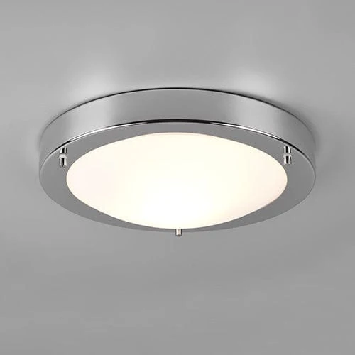 Plafonnier Chrome Et Verre