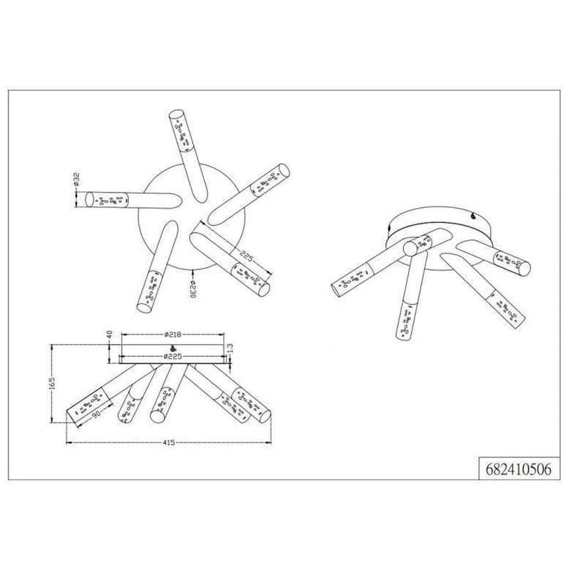 Plafonnier Chrome Led