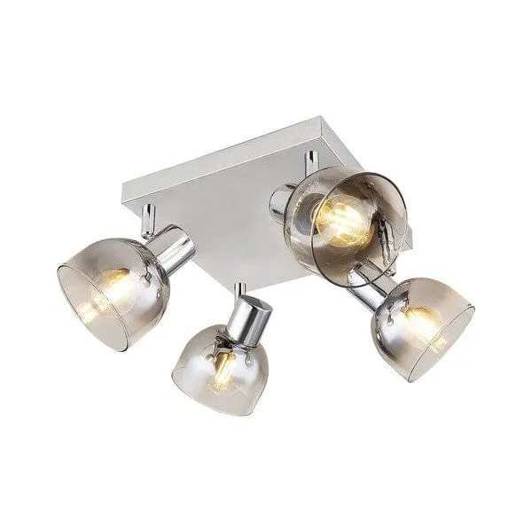 Plafonnier 4 Spots Industriel