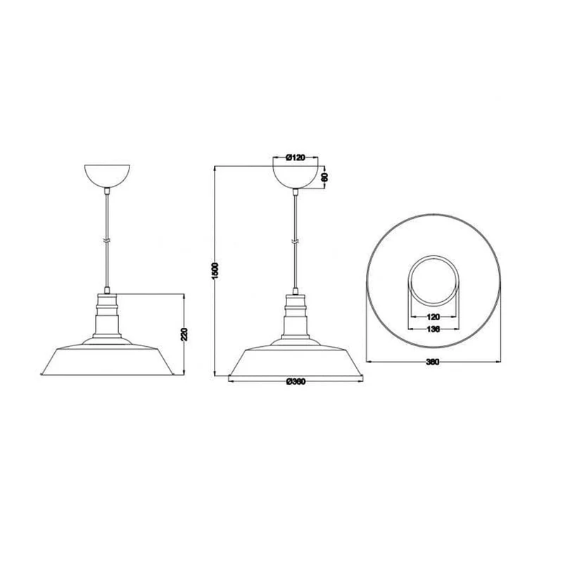 Suspension Cuivre Chambre