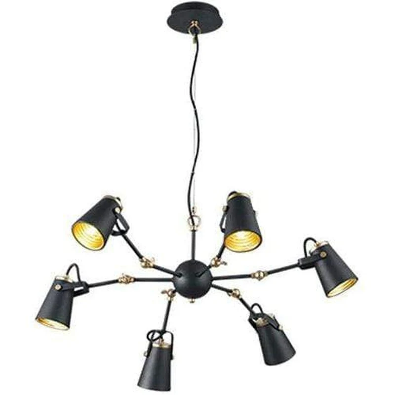 Luminaire Suspension Noir Et Or