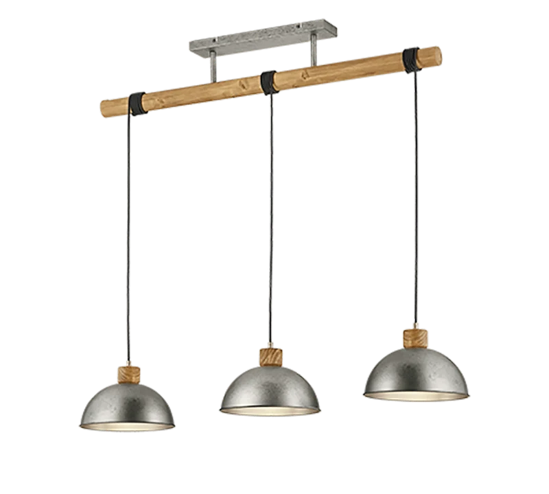 Suspension Industrielle Grise
