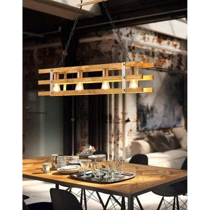 Suspension Bois Industriel