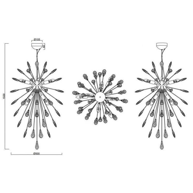 Suspension Luminaire Verre Transparent