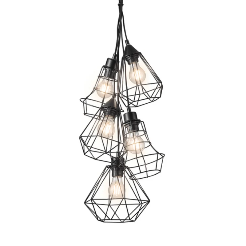 Suspension 5 Lampes Design