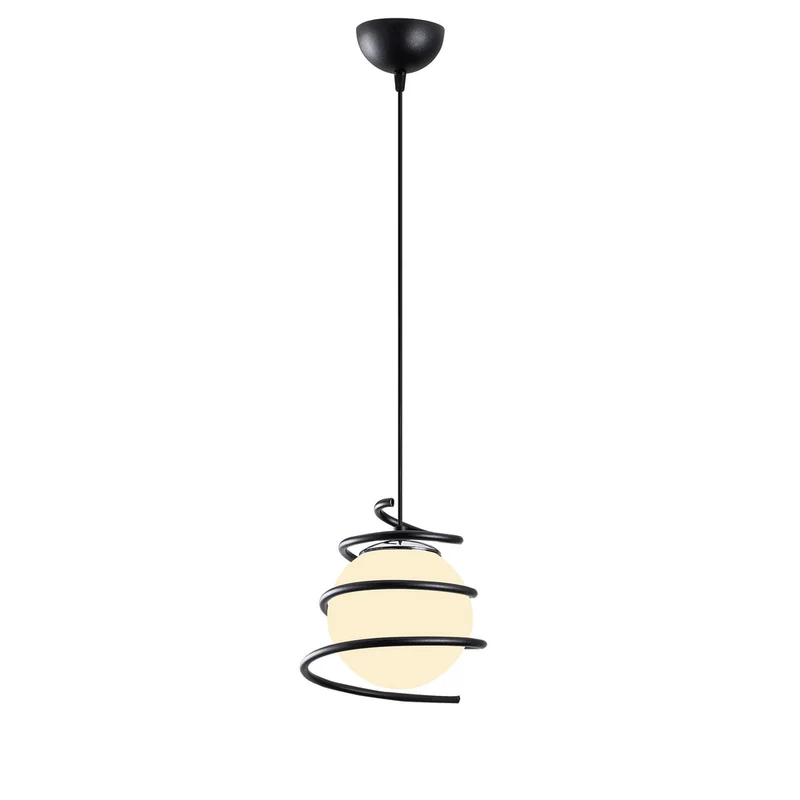 Suspension En Verre Noir