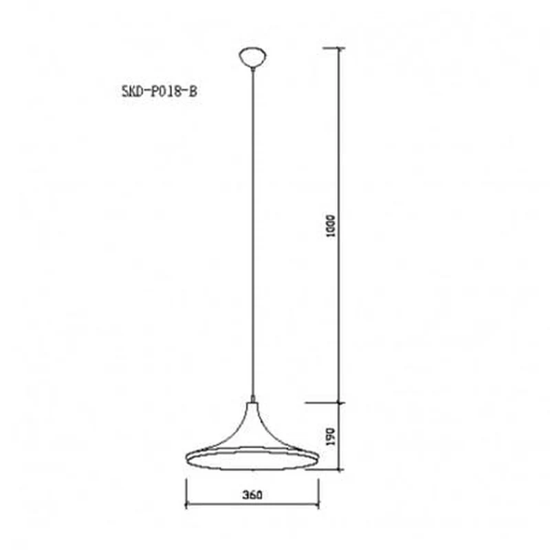 Lampe Plafonnier Noir