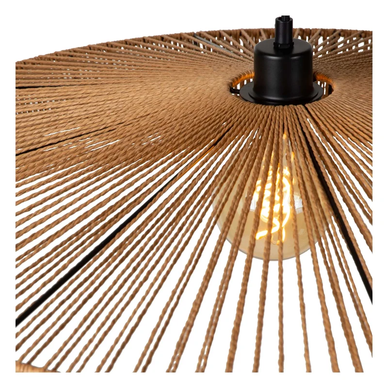 Suspension Rotin Marron