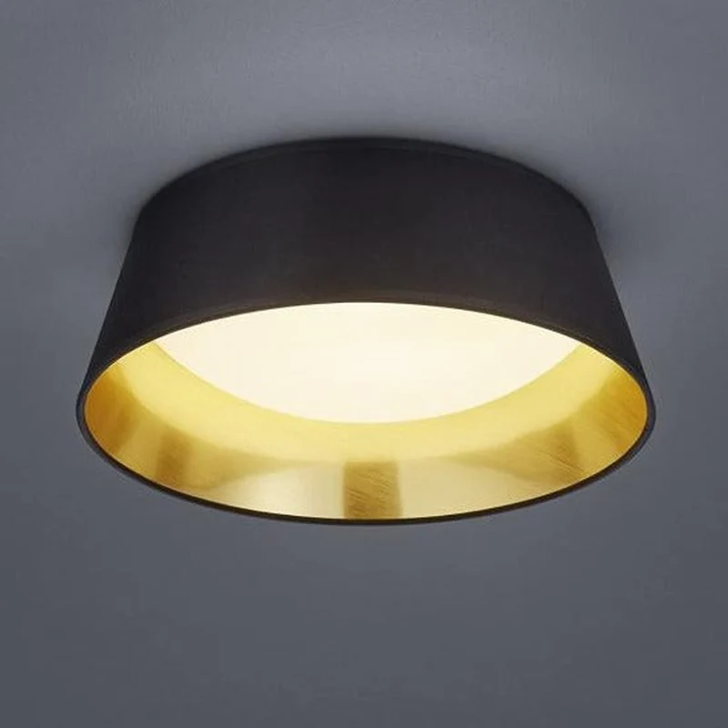 Abat Jour Noir pour Plafond en Rond