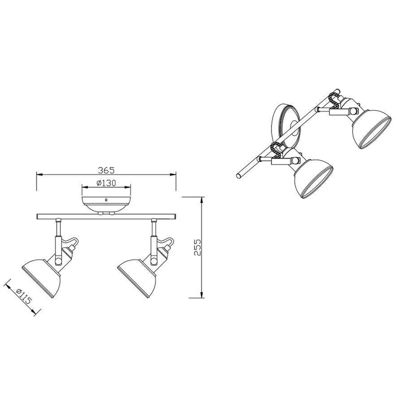 Lampe Spot Plafond