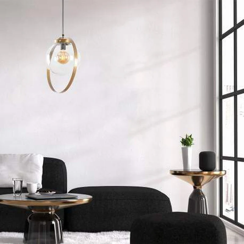 Suspension Boule Or