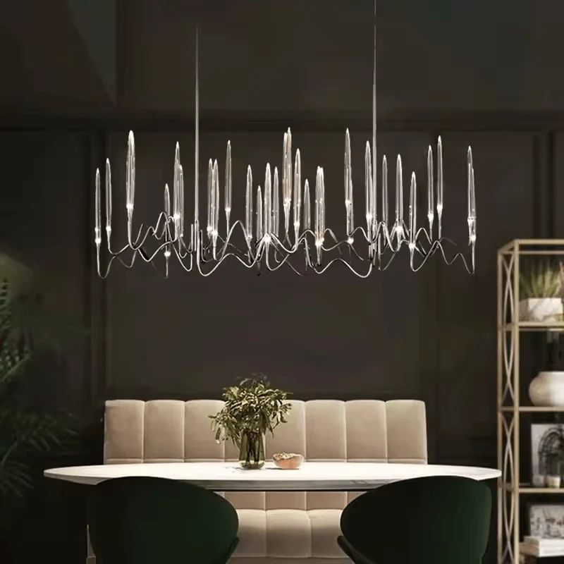 Lustre Verre Et Laiton