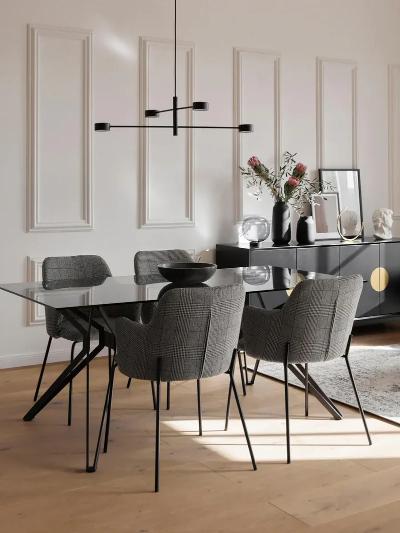 Lustre Acier Noir