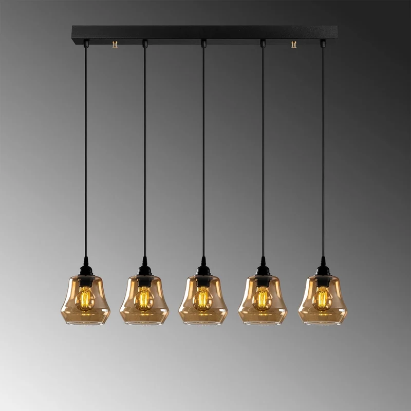 Suspension Design Filaire Noire