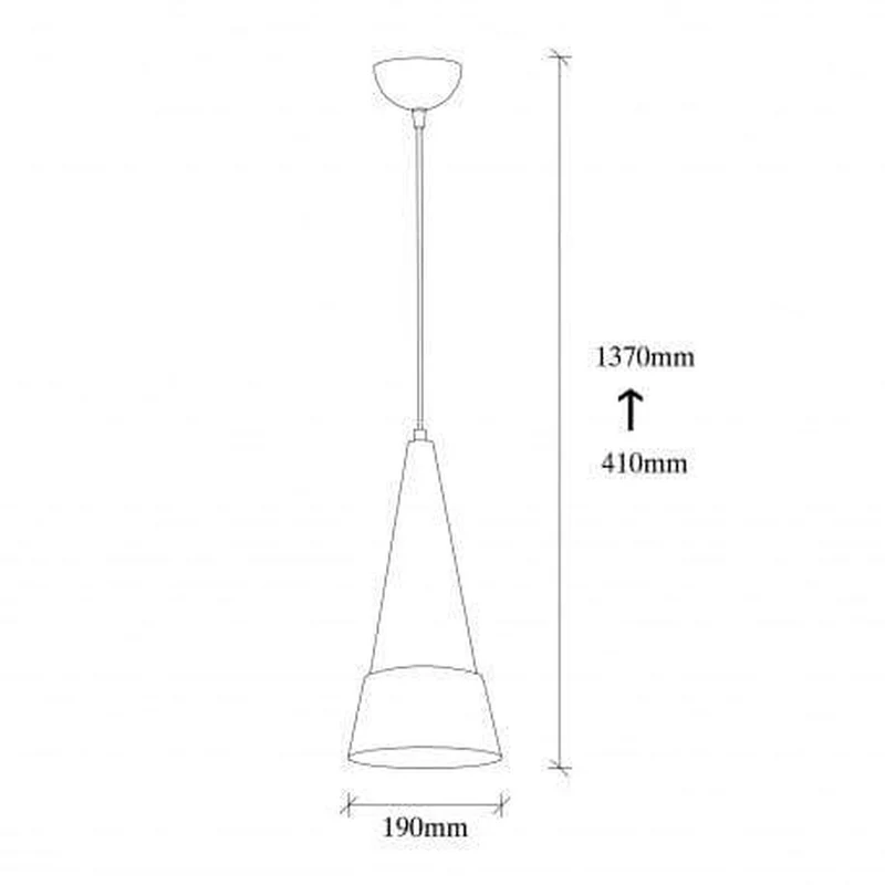 SUSPENSION METAL NOIR DESIGN