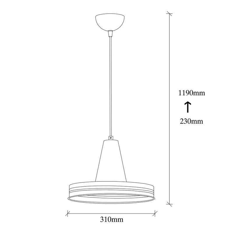 Suspension Fil De Metal Noir