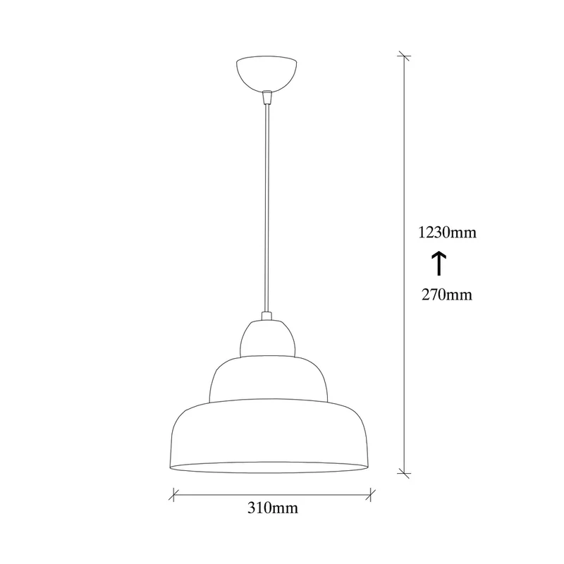 Suspension Filaire Metal Noir