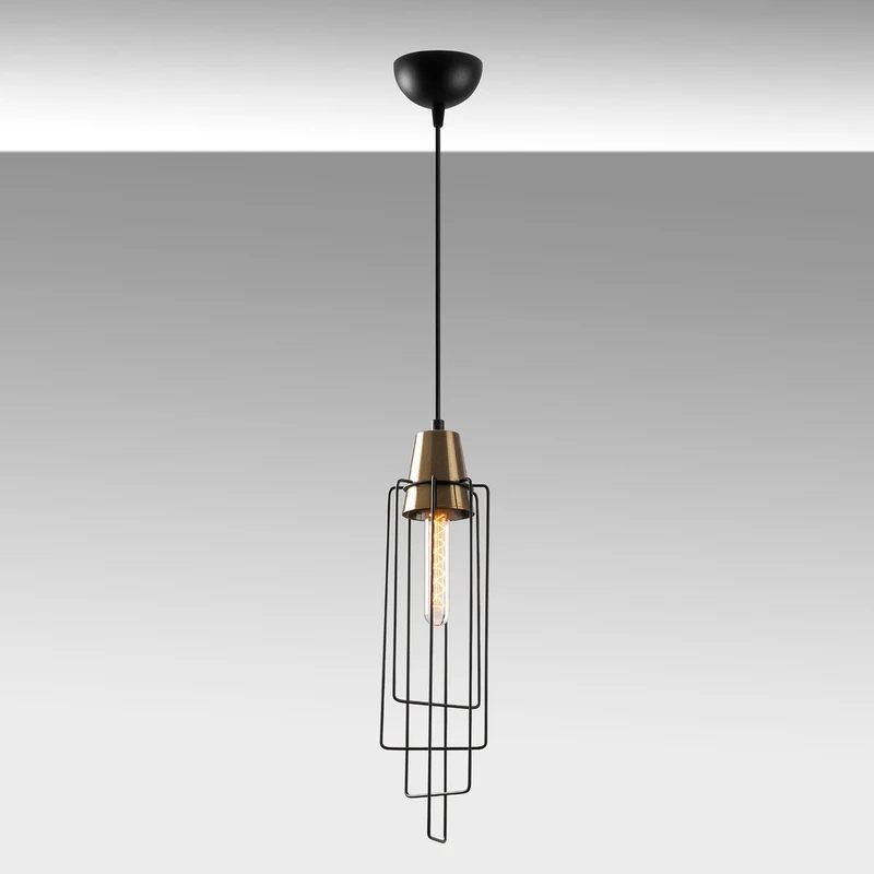 Lampe Suspension Metal Noir