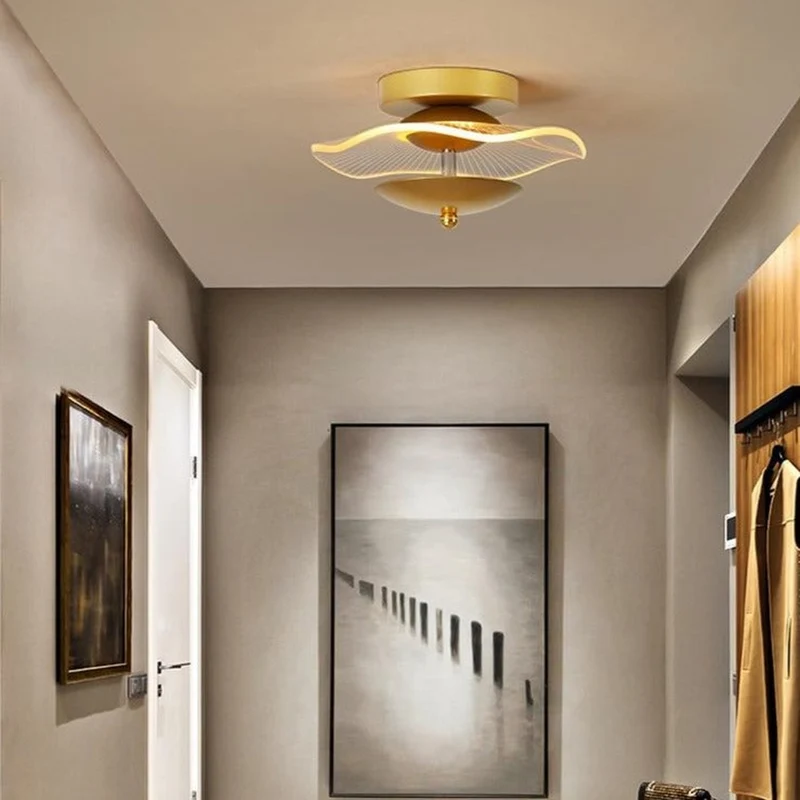 Plafonnier Doré Design