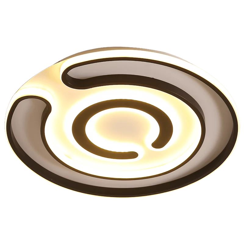 Plafonnier Led Rond Noir