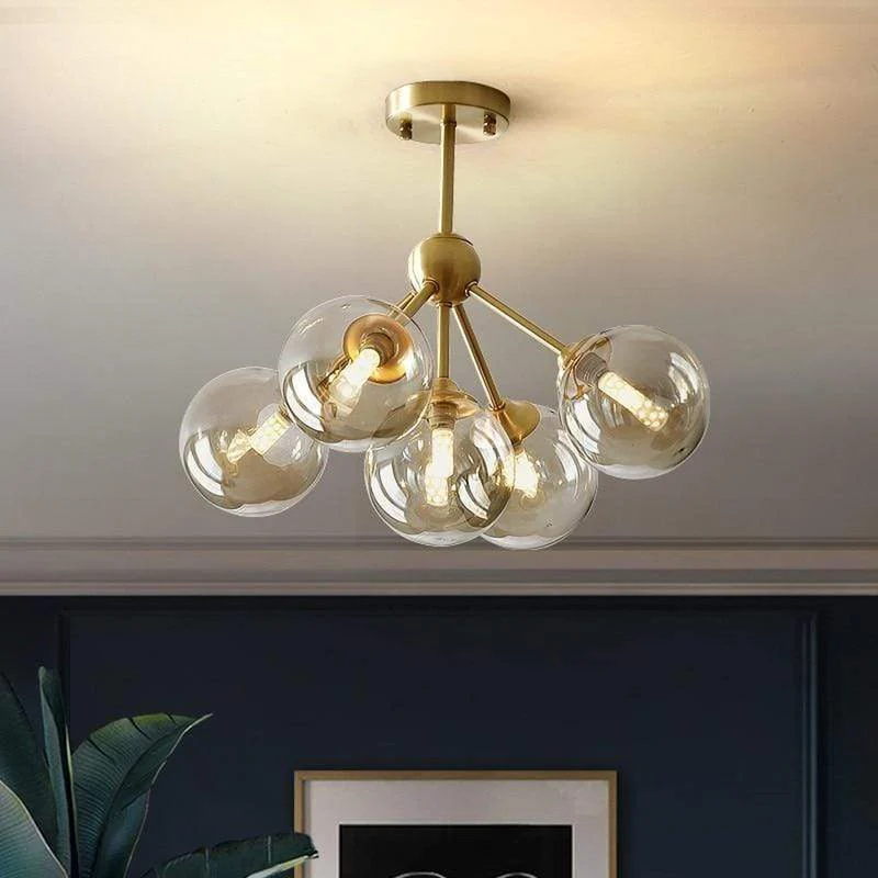 Lustre Métal Verre