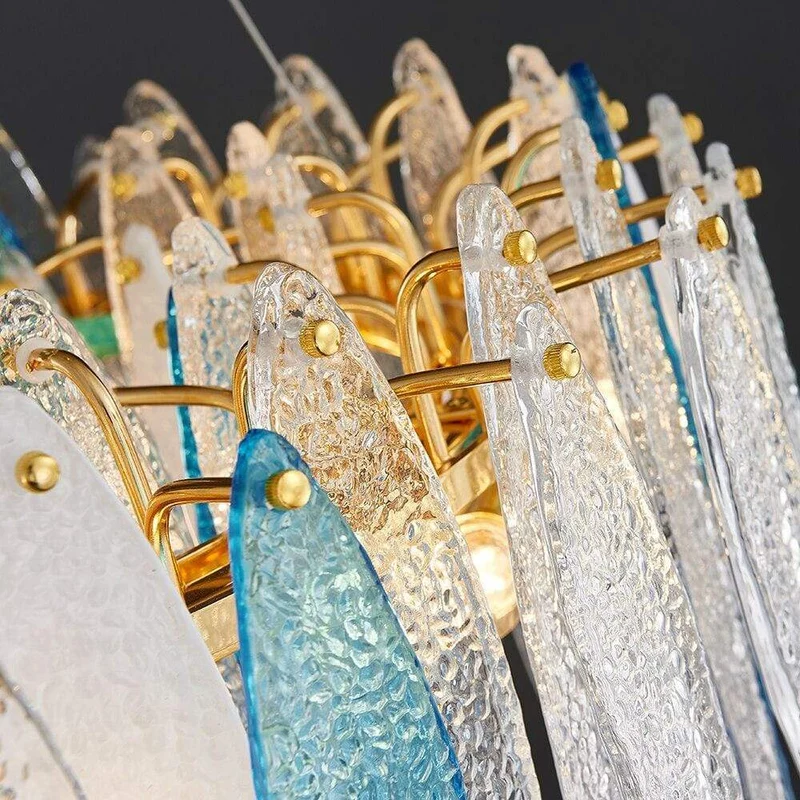 Lustre En Verre Rond