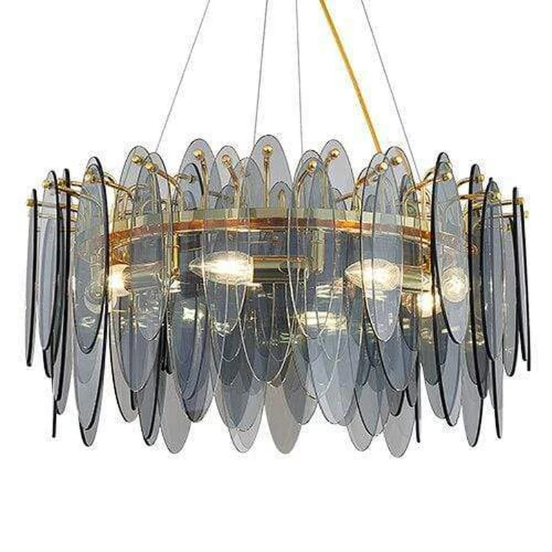 Lustre En Verre Rond