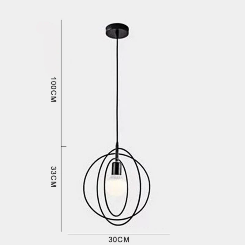 Lustre Contemporain Noir