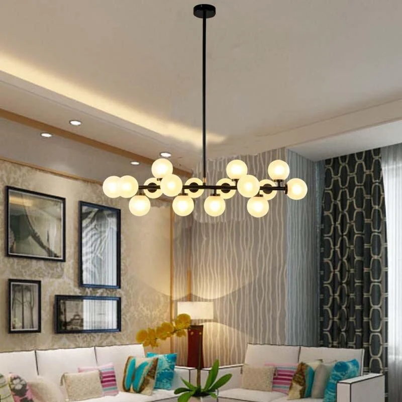Lustre Suspension Métal Noir