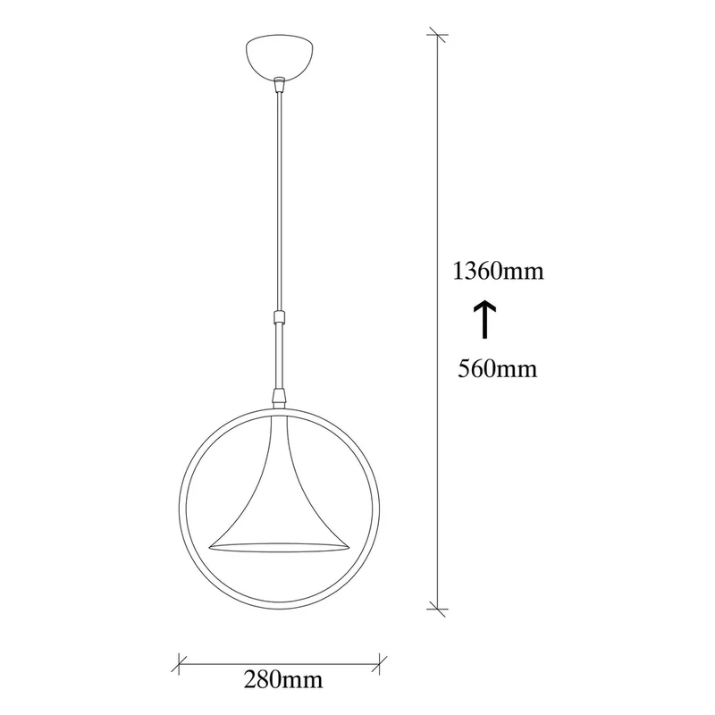 Luminaire Suspension Noir