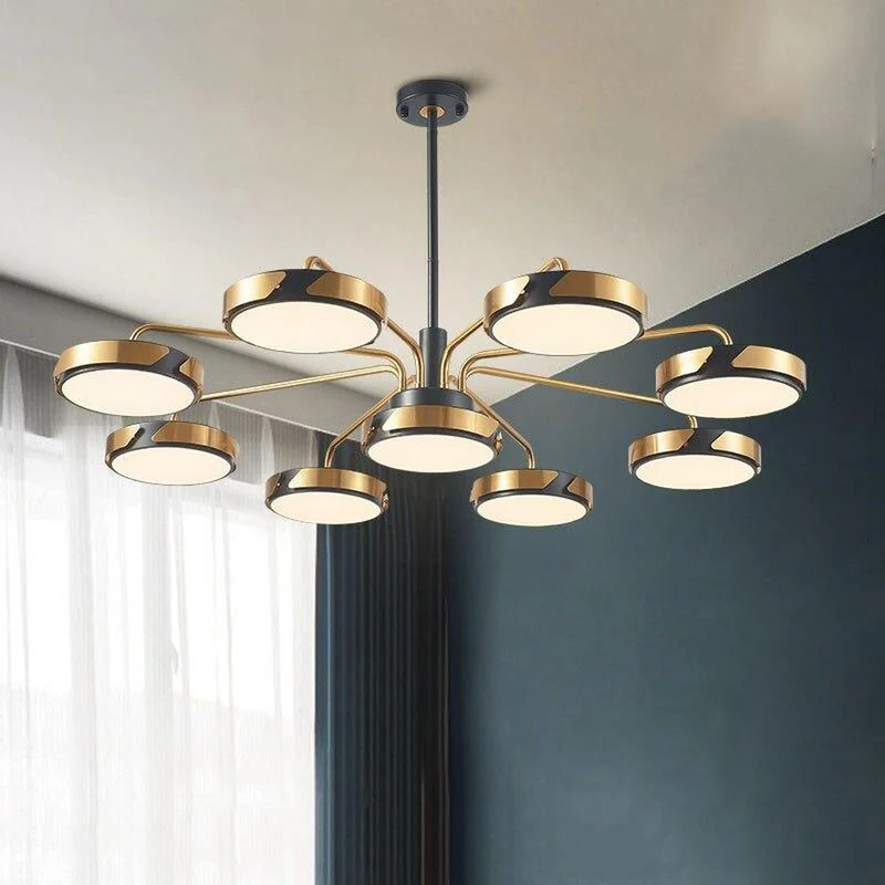 Lustre Noir Design Séjour