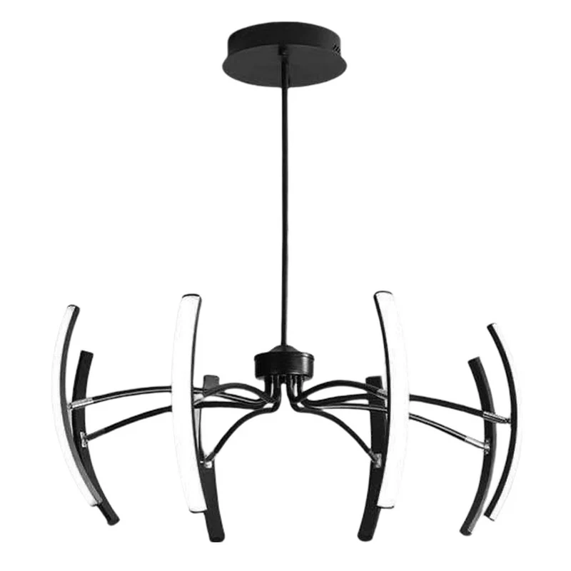 Grand Lustre Metal Noir