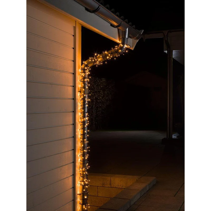 33m Micro LED Lichterkette 800 bernsteinfarbene Dioden IP44