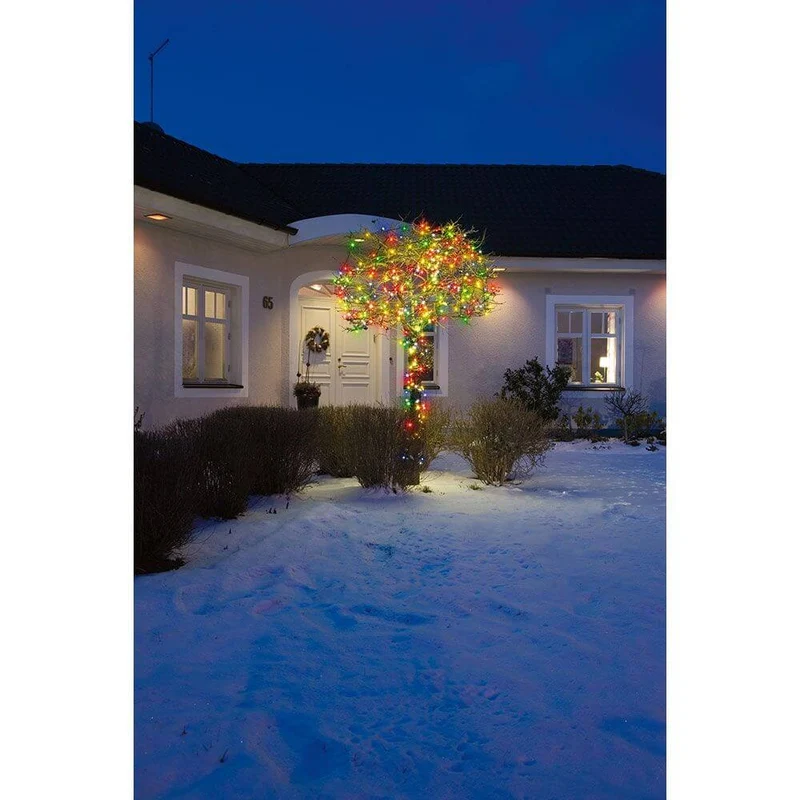 29m Micro LED Lichterkette mit 8 Funktionen 80 bunte Dioden IP44