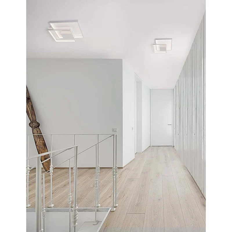 Porto LED Deckenleuchte Metall Weiß