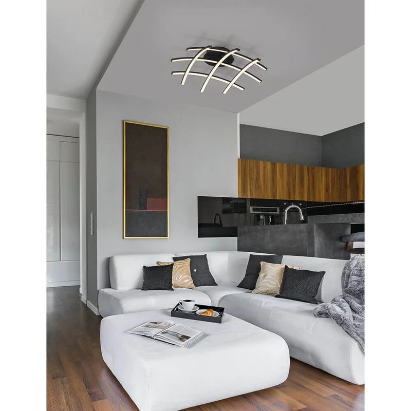 Narvi LED Deckenleuchte Schwarz