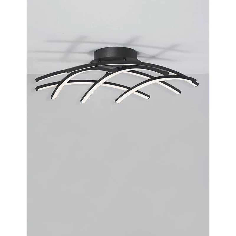 Narvi LED Deckenleuchte Schwarz