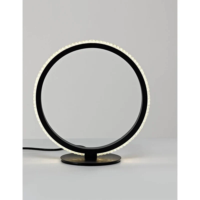 Nager LED Tischlampe Ø 29cm Schwarz