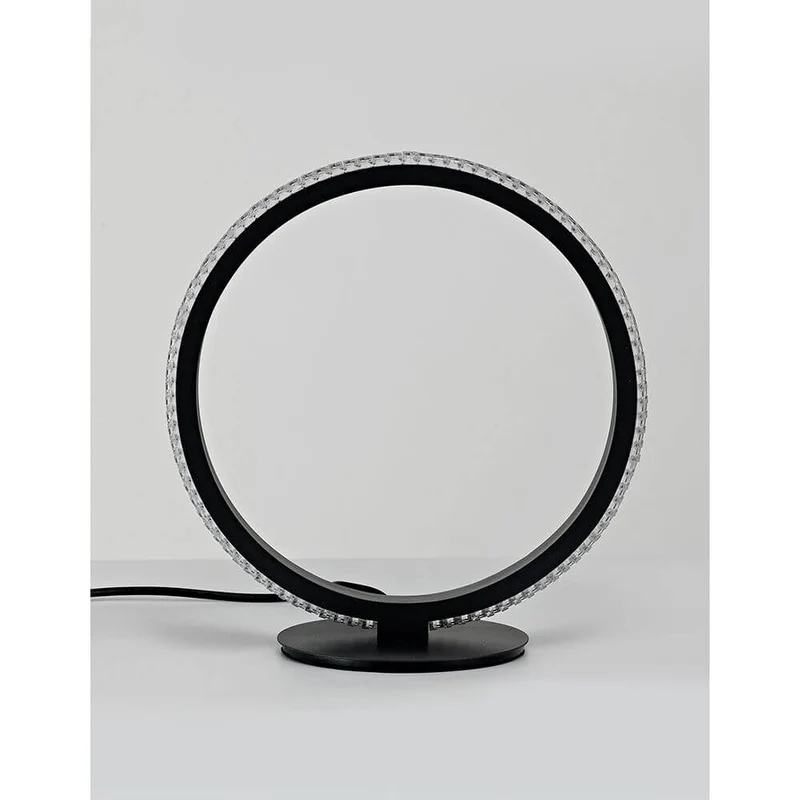 Nager LED Tischlampe Ø 29cm Schwarz