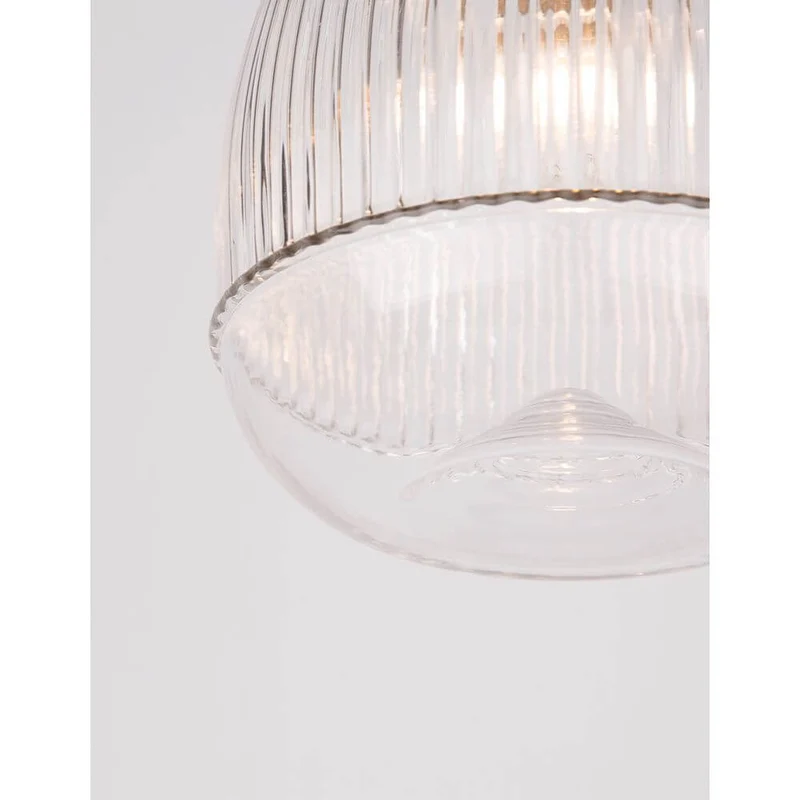 Mond Pendellampe Ø 15cm Glas Gold