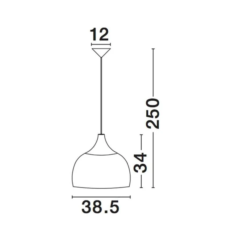 Mia Pendelleuchte Natur Rattan Ø 38,5cm