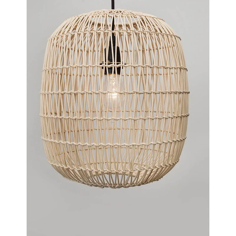 Melody Rattan Hängeleuchte Holzfarben