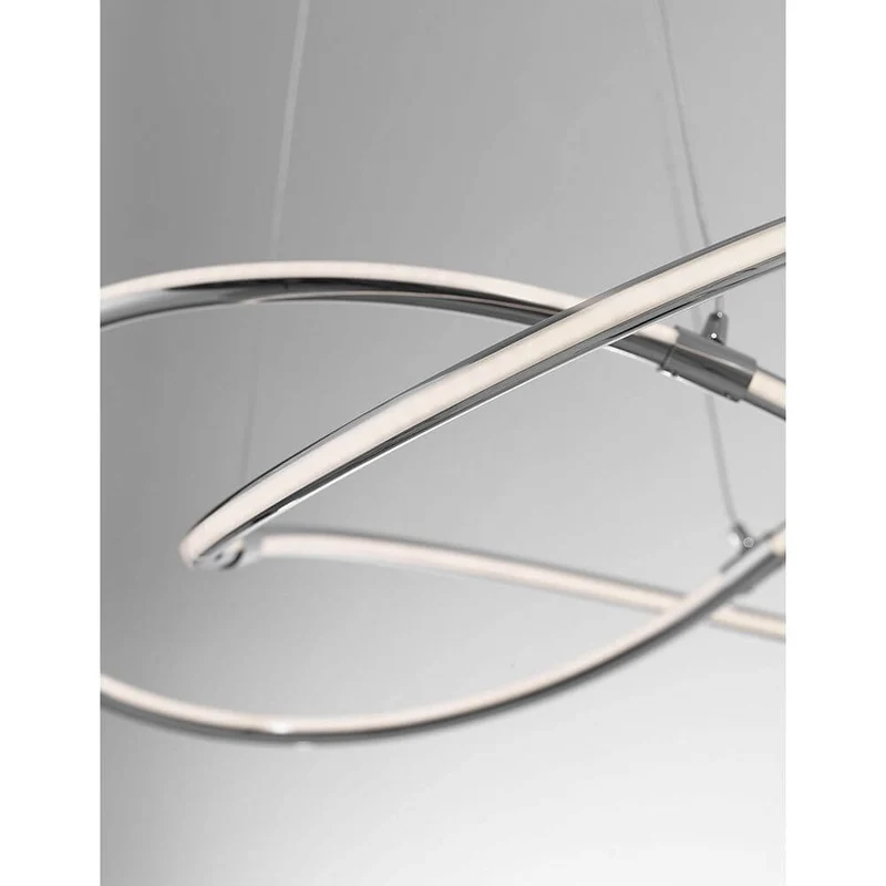 Martino LED Hängeleuchte Ø 60cm Chrom