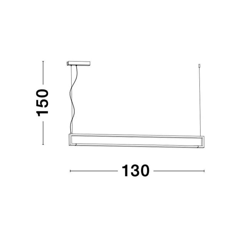 Line LED Hängeleuchte 130cm