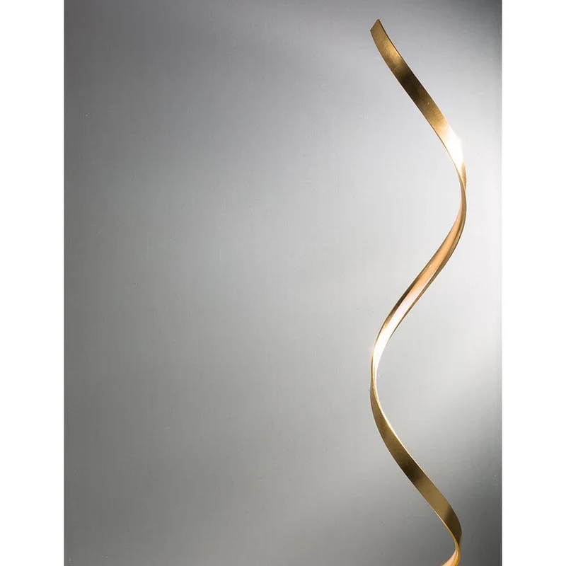 Leon LED Stehlampe 143cm Gold