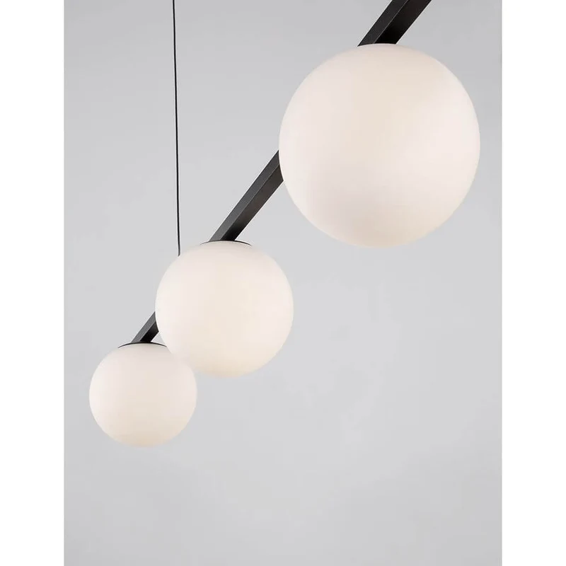 Joline LED Glas-Hängeleuchte Schwarz