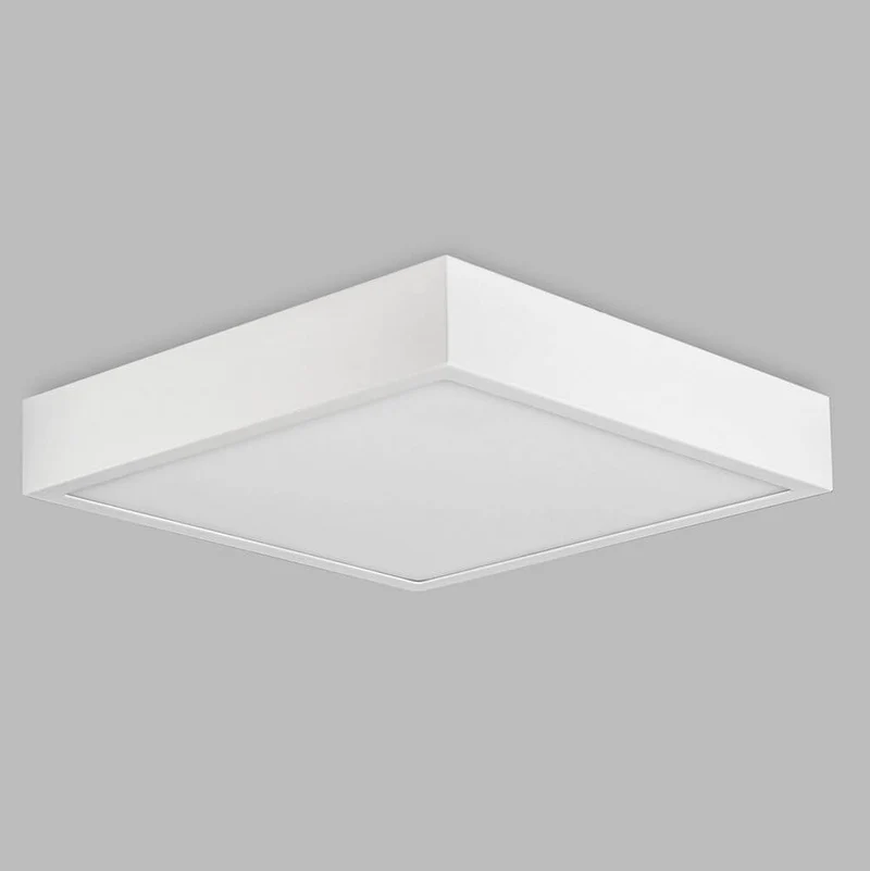 LED-Deckenleuchte Saona Superficie quadratisch Weiß-Matt