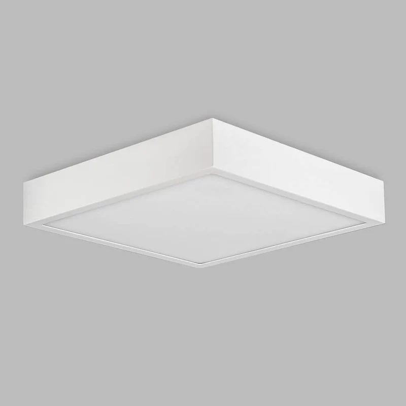 LED-Deckenleuchte Saona Superficie quadratisch Weiß-Matt